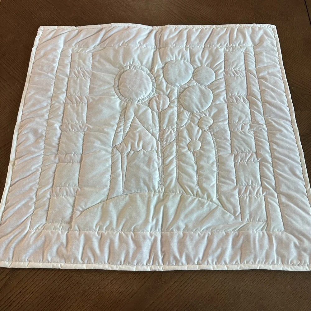 Moda Orchid Pink Whimsical Houses Finished Baby‎ Blanket Quilt 27'' x 29''